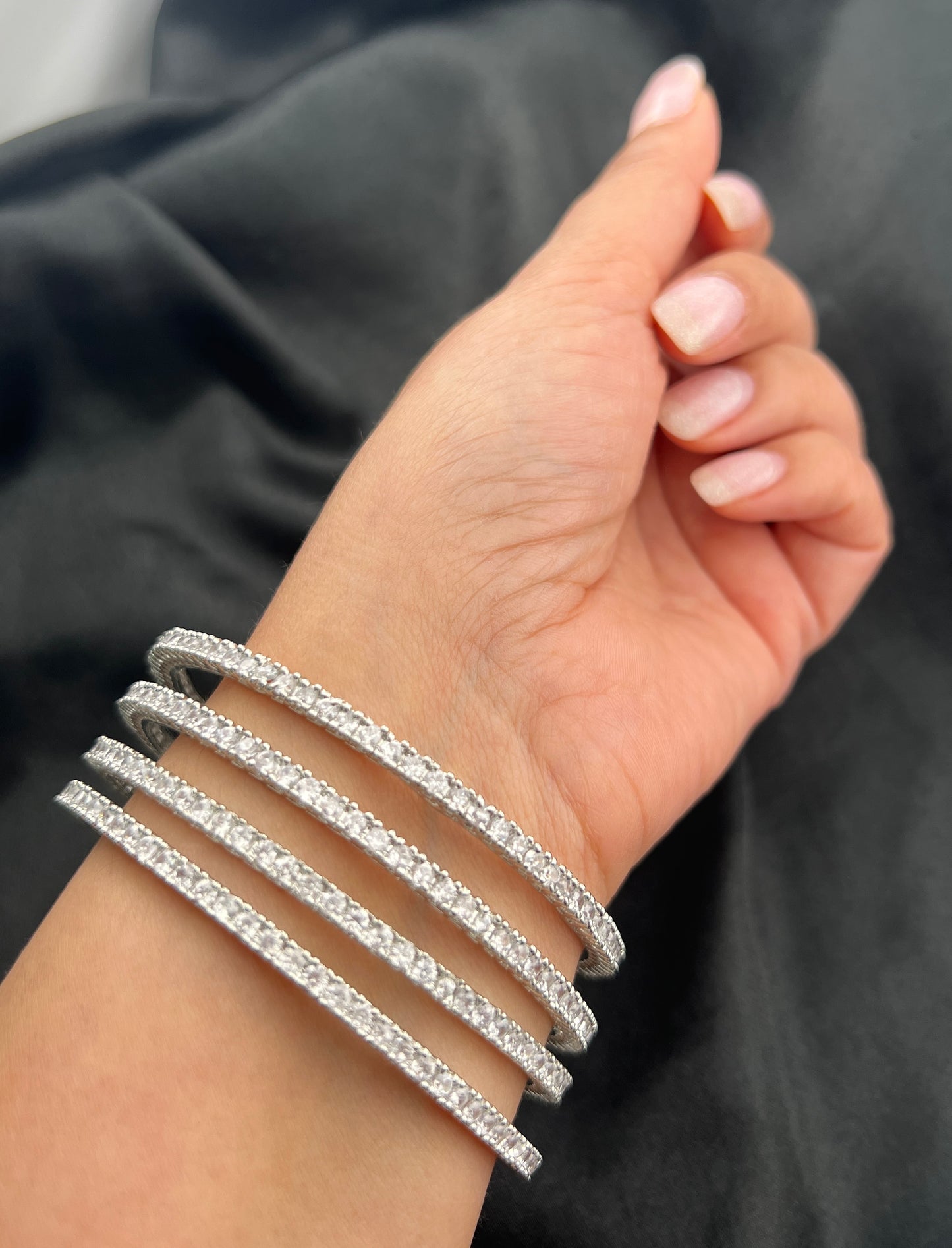 Set of 4 Tennis Bangles - More colors