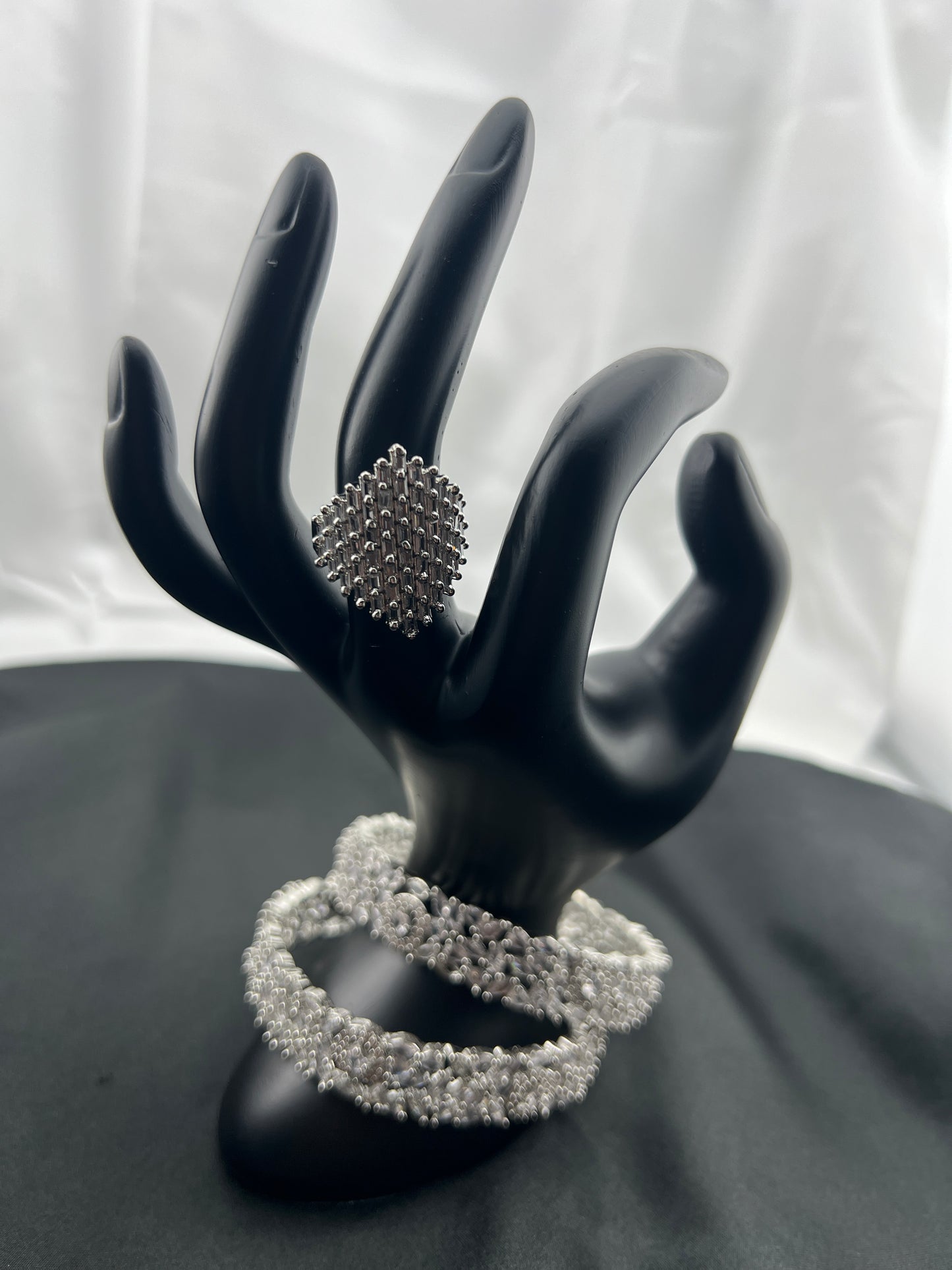 Sparkly Set of 2 Cubic Zirconia Bangles - More colors