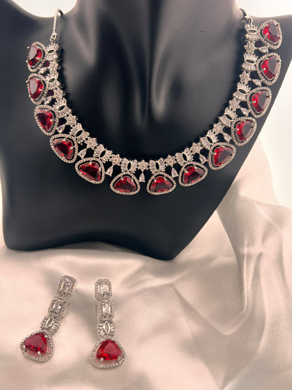 Ethnic Single Layer Choker style Necklace Set - More colors available