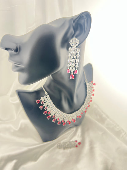 Ethnic Double layered Necklace Earring and Ring Set